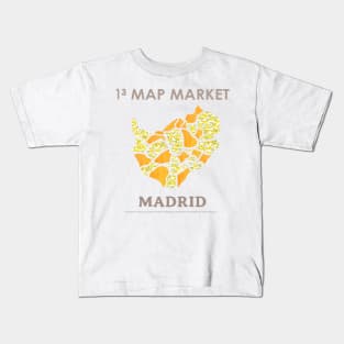 Madrid Map - Full Size - Kids T-Shirt